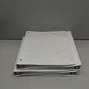 Cardinal Economy 3 Ring Binder, 1 Inch, Presentation View, White, Holds 225 Sheets, Nonstick, PVC Free, 4 Pack of Binders 