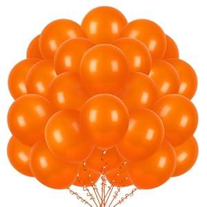 NYXHE 400 Pcs Orange Balloons 12 Inch Bulk Latex Balloon for Birthdays Weddings Party Decorations
