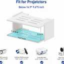 Projector Shelf for Wall, Floating Projector Wall Mount, Game Shelf for Xbox one S/X Series S, Holder Stand Accessories White