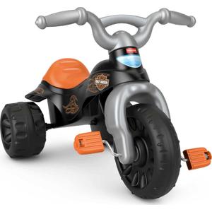Fisher-Price Toddler Tricycle Harley-Davidson Tough Trike, Toy Bike with Handlebar Grips & Storage for Outdoor Play Kids Ages 2+ Years 