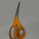 Fiskars 8" Original Orange-Handled Stainless Steel Scissors, Ergonomic and Keeps Material Flat, Sharp All-Purpose Paper and Fabric Scissors for Office, Arts, and Crafts