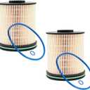 TP1015 Fuel Filter for 3.0L & 6.6L Duramax Diesel Engines Compatible with Chevy Silverado/GMC Sierra 2001-2024, OEM Replacement with High-Efficiency Filtration 22937279 23456595 23304096 13539108