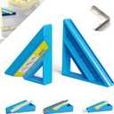 Tile Tool, Tile Edge Trim Cutting Tool for Installation, Precise 45-Degree Miter Cut Tile Trim Square Accessories for Pro and Beginner (1 Piece, Blue)