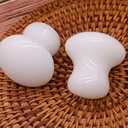 Uonlytech Spa Energy Round Jade Massage Mushroom Head Massager for Trigger Point Therapy Handheld Muscle Scraper Tool to Improve Circulation and Body Compact 3.1 Inch Size