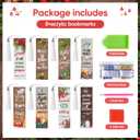 8 Pieces Christian Bible Verse Diamond Art Bookmarks 5d Christian Beaded Bookmark Acrylic Tassel Bookmark for DIY Making Beginners Kids Adults Arts Craft Supplies (Christmas Christian)