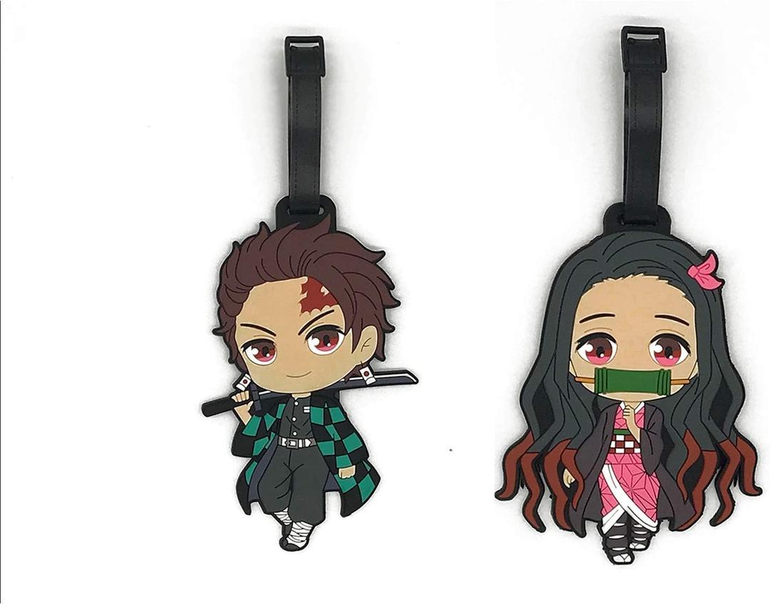 Cartoon/Anime Luggage Tag Suitcase ID Tag with Adjustable Strap (D Slayer)