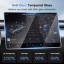 16 inch Screen Protector for 2026 Tesla Model Y Juniper (Premium & Performance), [9H & Anti-Glare/Fingerprint] Front Back Tempered Glass Screen Protector for Tesla Model Y Accessories -Matte