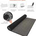 IBVIVIC Drum Mat, 4Ft x 5.3Ft Drum Carpet Drum Rug Drum Pad Tightly Woven Fabric with Non-Slip Grip Bottom, Black