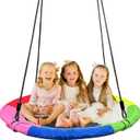 Tree Swing,Saucer Flying Swing 40 Inch for Kids,900D Oxford Waterproof, 900lbs Weight Capacity,with Adjustable Hanging Straps, for Backyard, Playground, and Camping, Gifts for Kids