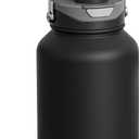 64oz Half Gallon Insulated Water Bottle with 2-in-1 Lid -Pop-up Straw&Chug, Thickened Stainless Steel Vacuum Metal Large Sports Water Jug/Flask (Cold for 48 Hrs) for Gym- Leakproof, BPA-Free