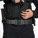Battle Molle Belt Military Grade, Newly Upgrade Quick Release Buckle 2.0" Tactical Belt, Law Enforcement Duty Belts (Black, M)