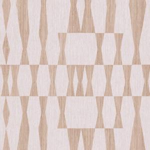 Tempaper Beige Textured Faux Grasscloth Geo Removable Peel and Stick Wallpaper, 20.5 in X 16.5 ft, Made in The USA, Jute