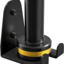 Olympic Barbell Hanger,Garage Gym Bar Wall Rack,Vertical Barbell Mount Rack,Black Powder Coated,Space Saving Commercial or Home Gym Accessory,Holds Under 33mm Bar Size