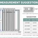 BGment Fashion Sliding Door Curtain 100 X 96 Inches, Wide Thermal Blackout Curtains Room Darkening Room Divider Window Curtain, 1 Panel, Spa Blue, 96 Length X Wide 100