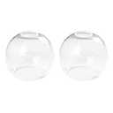 Anmire Clear Seeded Glass Globe Lamp Shades Replacement Lampshade Cover with 1-5/8-inch for Wall Sconce Pendant Lighting G0091