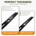 Slotted Polished Windshield Trim Batwing Windshield Trim Black | Compatible for Harley 2014-2024 Electra Glide, Street Glide, Ultra Limited and Tri Glide CNC Cut
