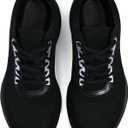 Men's Running Shoes Lightweight Cushioning Walking Tennis Sneakers (6.5, All Black)