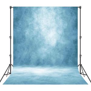 Abstract Professional Photography Backdrop for Portrait Photo Props Booth Background Photoshoot Studio with Polyester Fabric Roller Pocket on Top(8x10ft, Light Blue,No Stand)