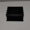 Frienda 1 Piece 4-Compartment Acrylic Vertical Laptop Stand, Can Accommodate with a Thickness of Less Than 2 cm, Fits Most Laptop (Black)