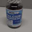 Calcium Magnesium Zinc Gummies with Vitamin D3 & K2 - High Potency Enhanced Absorption -60 Orange Gummies Flavored (60 Count (Pack of 1))