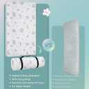 Lilian&Gema Pack and Play Mattress 38"x26"x1.5", Portable Mattress for Playpen, Pack N Play Mattress Topper, Soft Breathable and Waterproof Washable Cover for Baby Toddler