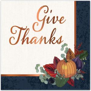 Beistle Fall Thanksgiving Luncheon Napkins Pack of 2