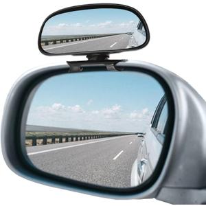 JONMON Small Blind Spot Mirror, Adjustable 360 Degree Rotation Angle Car Auxiliary Convex HD Glass Side Exterior Rearview Mirror with Snap Way Clip On and Sticker Universal for Auto,Cars, Truck, SUVs