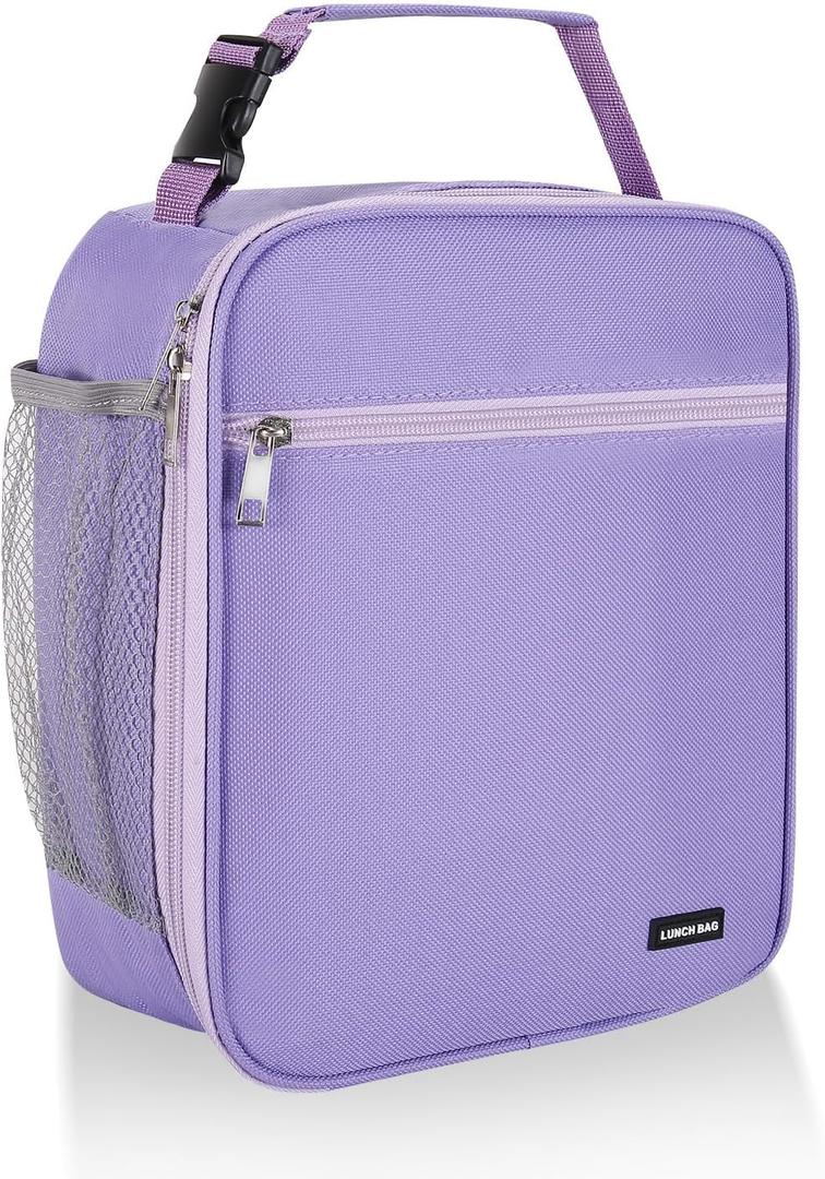 Lunch Box Lunch Bag for Men Women Insulated Lunchbox Lunch Bags for Work Picnic Travel (Purple)