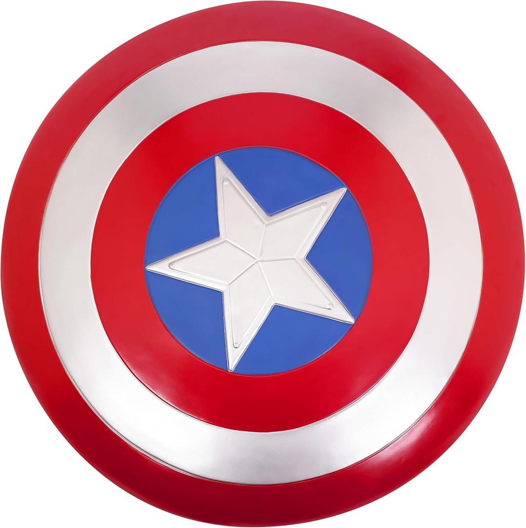 Party City Marvel Captain America: Captain America 25 Inch Shield for Adults Marvel Captain America Captain America, THE RIGHT FIT: Intended for Adults 14+.