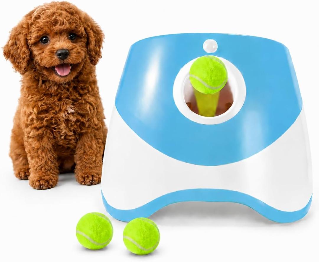 Automatic Dog Ball Launcher with 3 Adjustable shoot distance, Rechargeable