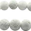 Amazing Gemstone Crystal Bracelet for Women Men's Gifts - Protection Healing Crystal Bracelet - 8mm Gemstone Beaded Stretchable Bracelet Pulseras Para Hombres Mujer Stocking Stuffers Mothers Day Gift (White Lava)