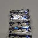 Gaoye Professional Reading Glasses for All Day - Computer Readers with Blue Light Protection - Value Pack (B1-5 Pack Light Black)-0.75