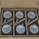 Famiware Venus Coffee Mugs for 6, 14 oz Mug Set, Drinking Cup with Handle for Coffee, Tea, Cocoa, Milk, Dark Grey