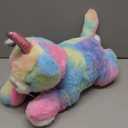 5 Pieces Caticorn Plush Toy Set 16 Inch Mommy Cat Unicorn Stuffed Animal with 4 Cute Plush Baby Kittens Pastel Rainbow Caticorn Toy Set for Boys Girls Birthday Gift Kpop Party Favors