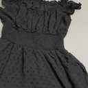 AOHITE Womens Summer Tube Top Dress Off-Shoulder Ruffled Flowy Mini Short Dresses S