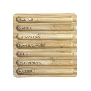 Aesthetic Practitioner Syringe Tray with Slot Label, Bamboo Aesthetic Physician Syringe Preparation Tray, Syringe Tray for Aestheticians and Nurses, Syringe Storage Tray with 7 Flutes (Bamboo)