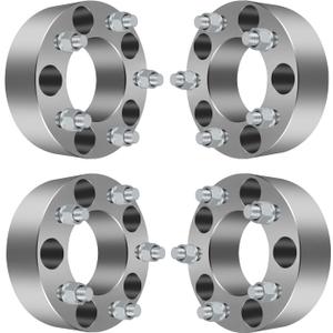 4pc Wheel Spacers for Jeep JK Wrangler 5 Lug, 2" Wheel Spacers 5x5 with 10.9 Grade 1/2" Studs for Jeep XK Commander for WJ WK Grand Cherokee for JK JKU Wrangler and Safari - 87.1mm hub Center