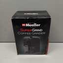 Mueller SuperGrind Burr Coffee Grinder Electric with Removable Burr Grinder Part - Up to 12 Cups of Coffee, 17 Grind Settings with 5,8oz/164g Coffee Bean Hopper Capacity, Black