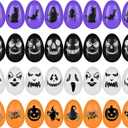 72 Pieces Halloween Skull Eggs Halloween Easter Plastic Eggs Halloween Eggs Plastic Fillable Scavenger Hunt for Trick or Treating Candy Box Mini Halloween Eggs for Halloween Party Supplies