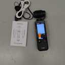 W & O Vlogging Camera with 180 Rotating Lens, Pocket Body Camera with Audio & Video Recording,7-Hour Battery, Handheld POV Cameras with 32GB Card, Easy One-Button Recording for Travel,Daily Life (Black)