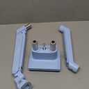 Pixio PS1D Wave Blue Dual Monitor Arm Stand Desk Mount - Fits up to 32 inches Monitors and up to 19.8lbs. VESA Compatibility and Integrated Cable Management, No Holder