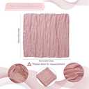 LZY 120 Pack Gauze Cheesecloth Napkins 20x20 Inch Dinner Cloth Napkins, Soft Boho Table Napkins Rustic Wrinkled Cheese Cloth Napkins Bulk for Wedding Party Baby Shower Event Decor (Dusty Pink)