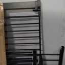 Mumeasy Baby Gate Extra Wide, 29.5-51'' Pressure Mounted Dog Gate with Walk Thru Door, Auto Close Pet Gate for House, Stairs, Doorways,Black
