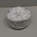 100 Pcs Something Blue Paper Plates Disposable Paper Party Supplies Dinner Dessert Serving Tray Tea Party Plates for Wedding Birthday Baby Shower Bridal Shower Supplies