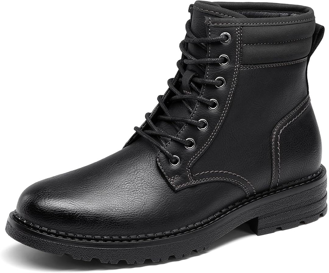 Bruno Marc Men's Dress Oxford Fashion and Comfort Ankle Lace Up Boots (9.5, All Black)