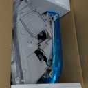 AS 2007 2008 2009 Toyota Camry Headlight Assembly Headlamps for 07 08 09 Camry Exclude Hybrid Projector Left and Right Pair - Chrome Housing Clear Lens