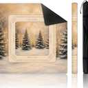 Gold Christmas Tree Mahjong Mat 31.5in with Carry Bag