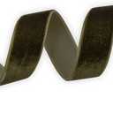 Nylon Velvet Ribbon Single Faced,5/8 Inch X 25Yards Spool (Moss Green)