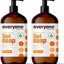 Everyone 3-in-1 Soap, Body Wash, Bubble Bath, Shampoo, 32 Ounce (Pack of 2), Citrus and Mint, made with Essential Oils for Men and Women