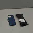 PIEWVXT Compatible with iPhone 15 Case Wallet with Card Holder, RFID Blocking Credit Card Slots Kickstand Leather, Flip Folio Protective Shockproof Phone Cover for Women Man, 6.1 Inch (Navy Blue)